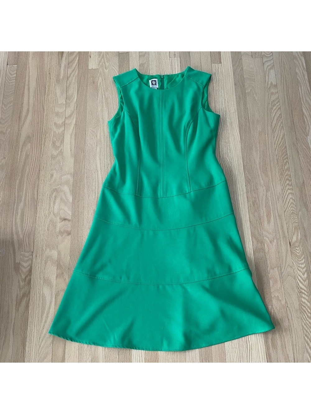 Anne Klein tennis preppy old money uptown girl cotton pique drop waist dress 4